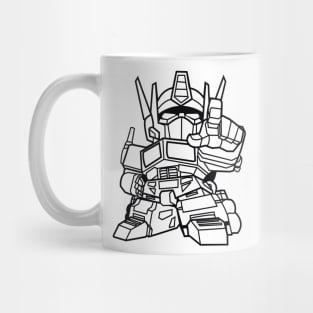 Optimus Prime Chibi - Black Mug